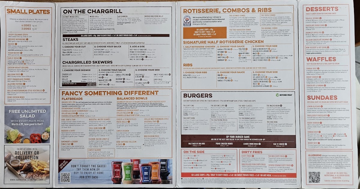 Menu Harvester Beech Hurst Haywards Heath-1