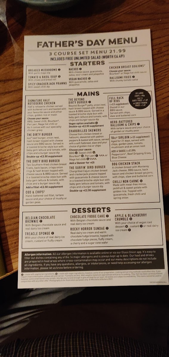 Menu Harvester Beech Hurst Haywards Heath-6