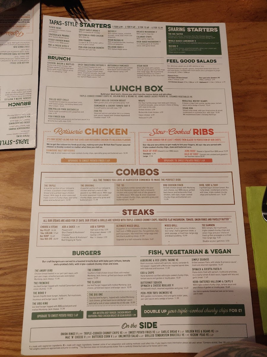 Menu Harvester Beech Hurst Haywards Heath-8