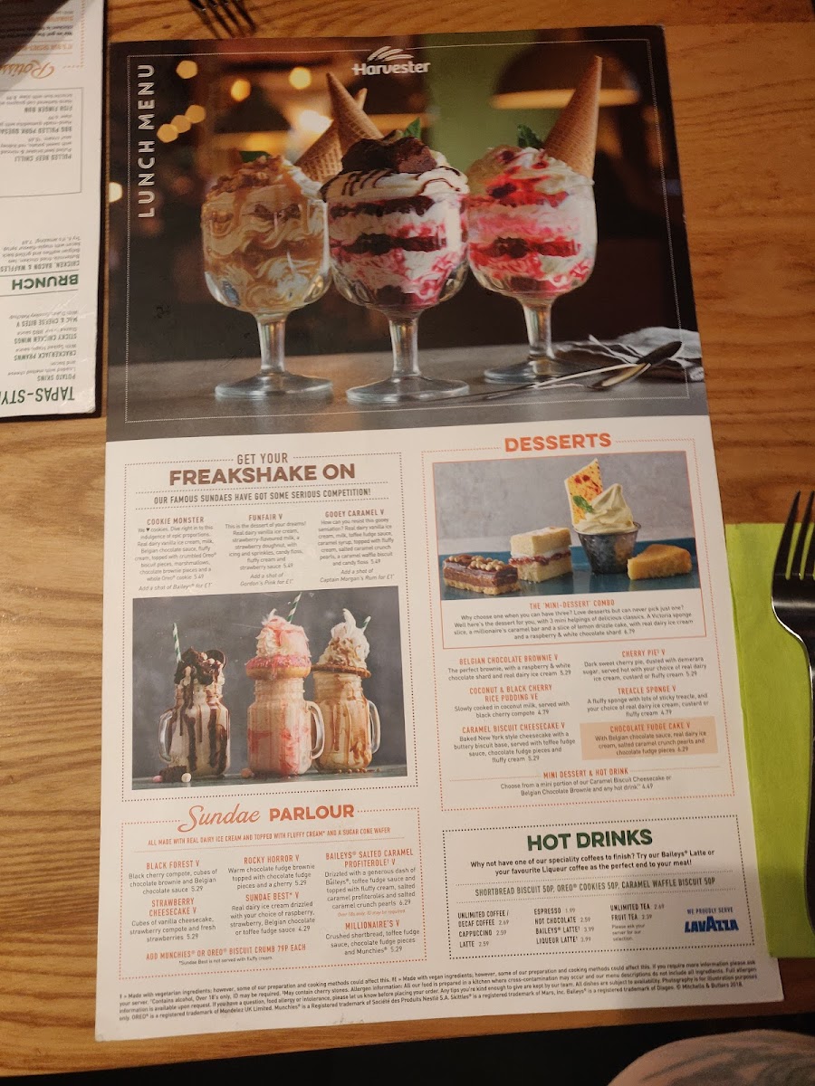 Menu Harvester Beech Hurst Haywards Heath-9